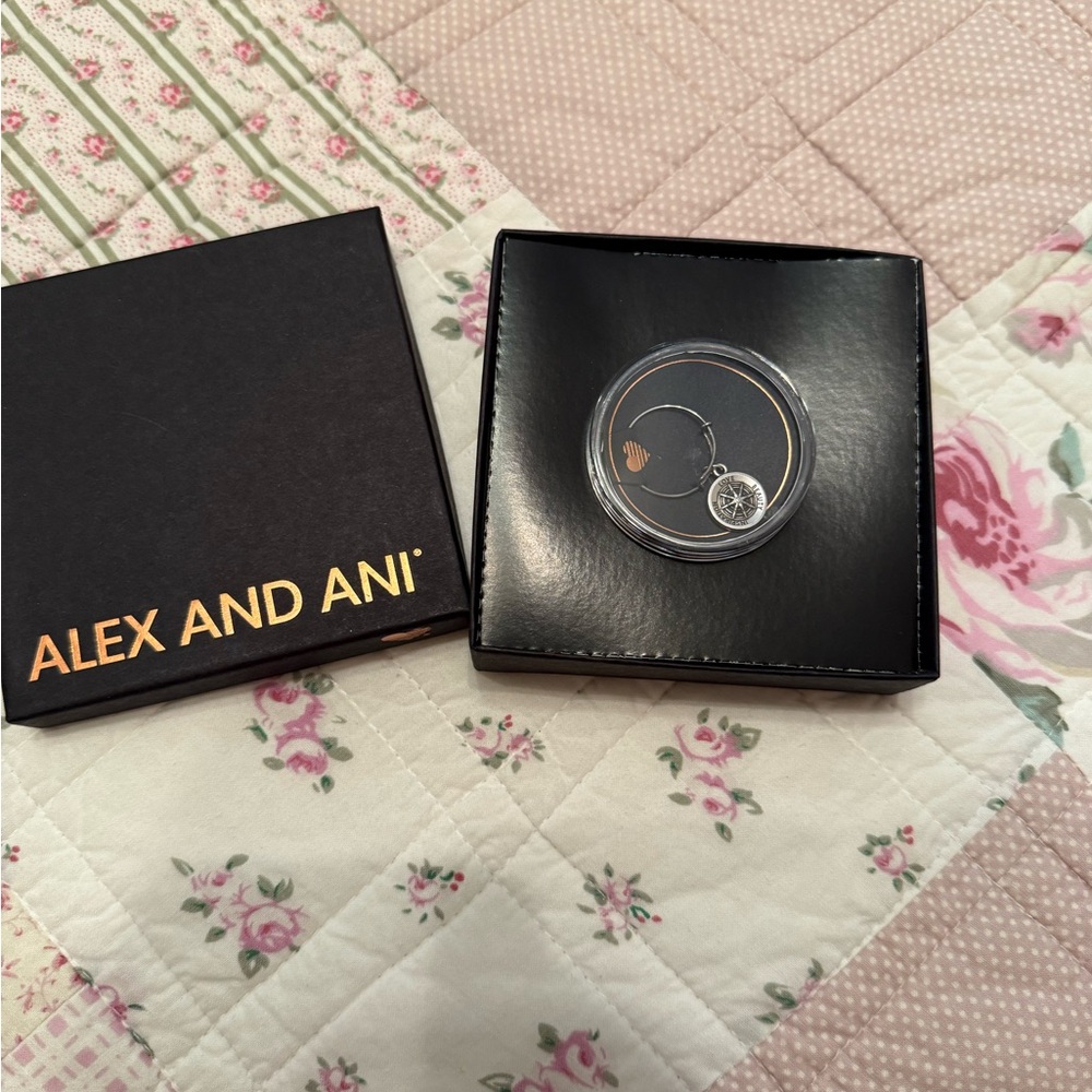 Alex and Ani Silver and Gold Charm Bracelet